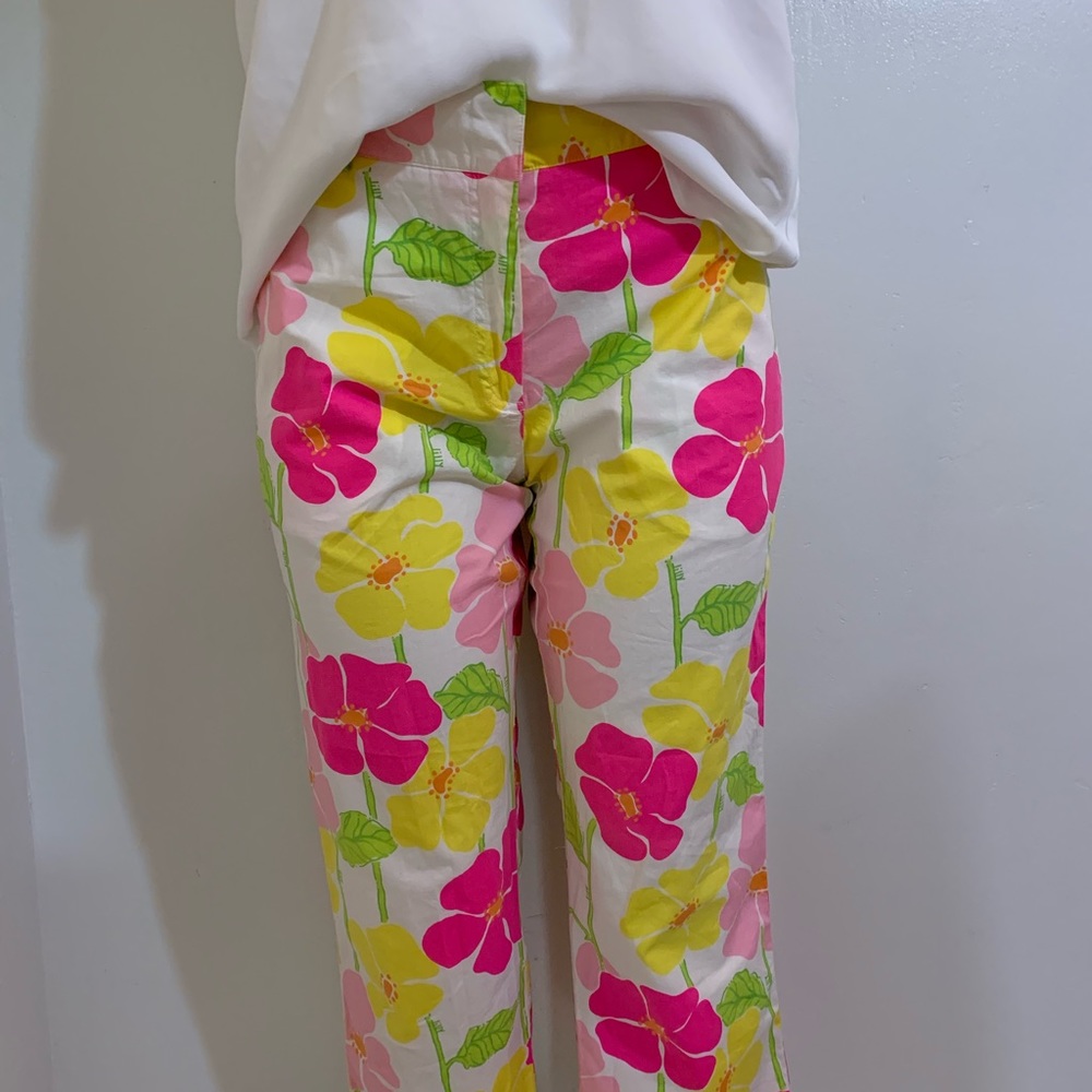 LILLY PULITZER capris pants floral multicolored